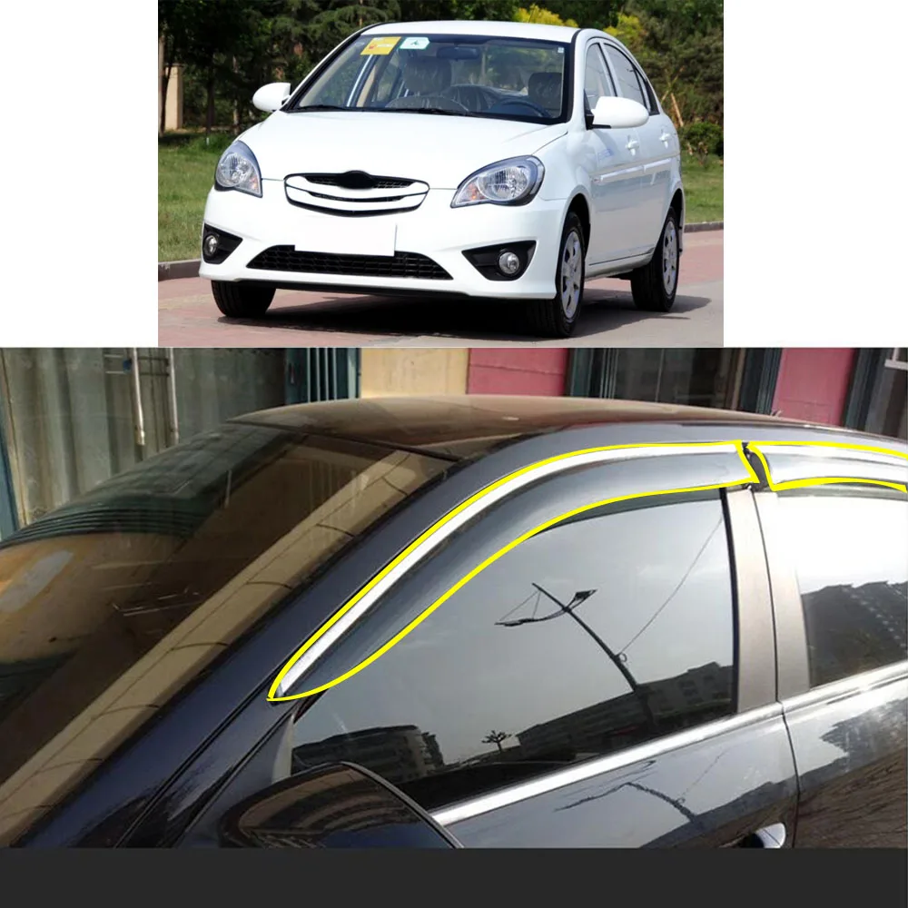 Car Sticker Plastic Window Glass Wind Visor Rain/Sun Guard Vent For Hyundai Solaris Accent 2006-2007 2008 2009 2010 2011
Car Sticker Plastic Window Glass Wind Visor Rain/Sun Guard Vent For Hyundai Solaris Accent 2006-2007 2008 2009 2010 2011
