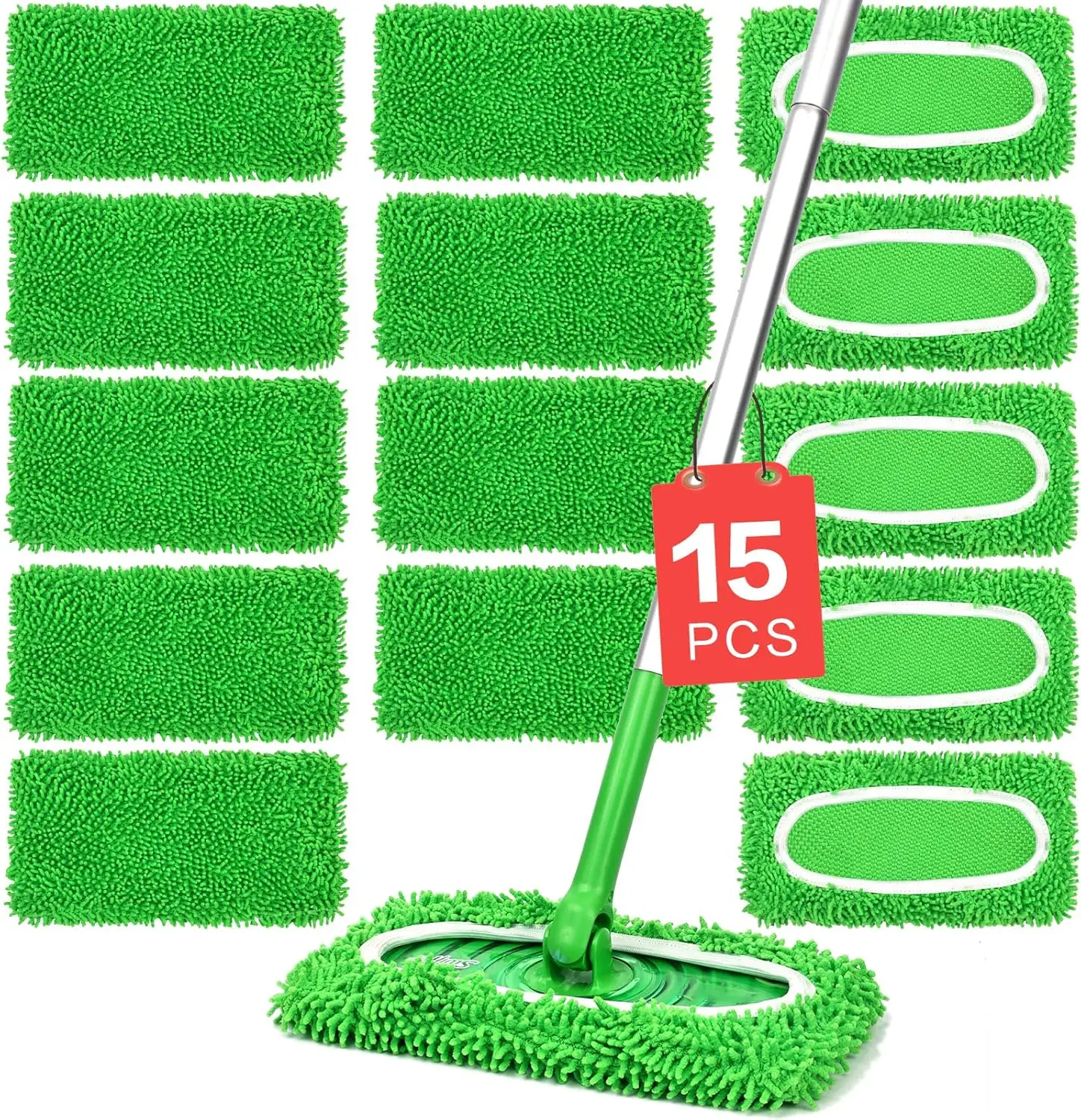 15Pcs Reusable Microfiber Mop Pads Compatible with Sweeper Mop, Replacement Wet Mopping pad Refills & Washable Dry Sweeping C
15Pcs Reusable Microfiber Mop Pads Compatible with Sweeper Mop, Replacement Wet Mopping pad Refills & Washable Dry Sweeping C
