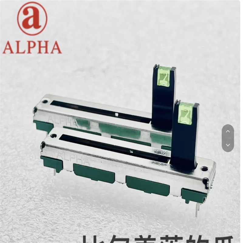2 PCS ALPHA single 45mm direct sliding potentiometer B10K with green LDE light strip center positioning axis length 15mm
2 PCS ALPHA single 45mm direct sliding potentiometer B10K with green LDE light strip center positioning axis length 15mm
