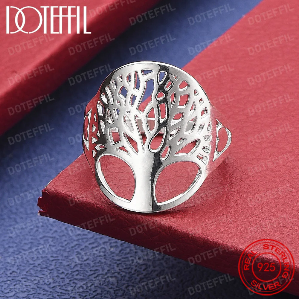 925 Sterling Silver Trees Ring For Women Fashion Wedding Engagement Party Gift Charm Jewelry
925 Sterling Silver Trees Ring For Women Fashion Wedding Engagement Party Gift Charm Jewelry