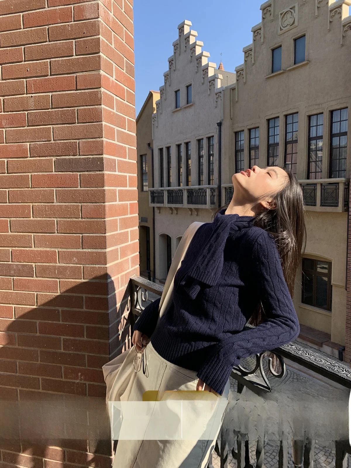 Crsu High Ne Wide Sve Knitted Sweater Women's Slim Fit Base irt Top Knot Casual Sle Long Sve Knitwear
Crsu High Ne Wide Sve Knitted Sweater Women's Slim Fit Base irt Top Knot Casual Sle Long Sve Knitwear