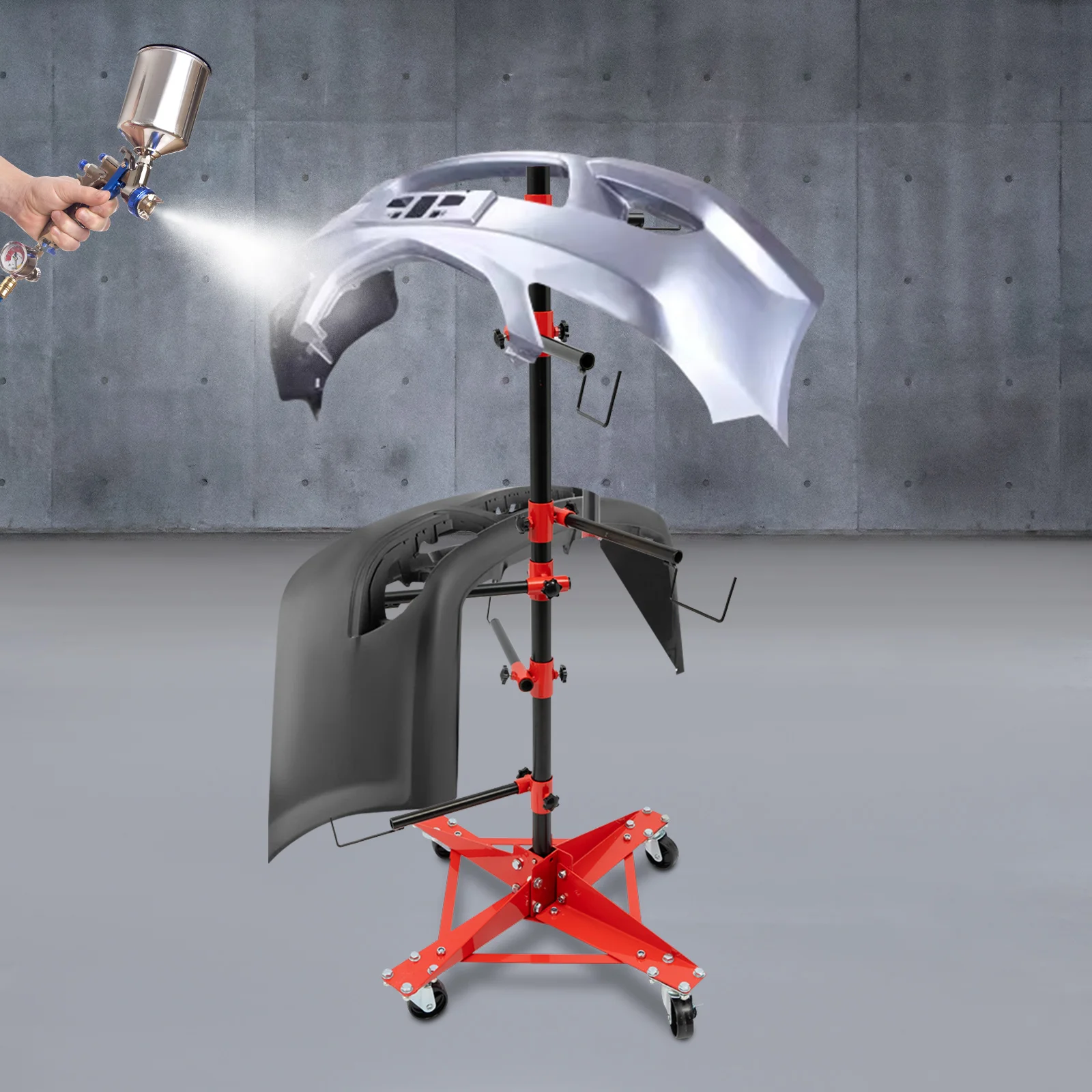 Large Load Free-standing Universal Car Parts Painting Iron Holder Adjustable Center Post Hang Universal Auto Panel Paint Stand
Large Load Free-standing Universal Car Parts Painting Iron Holder Adjustable Center Post Hang Universal Auto Panel Paint Stand