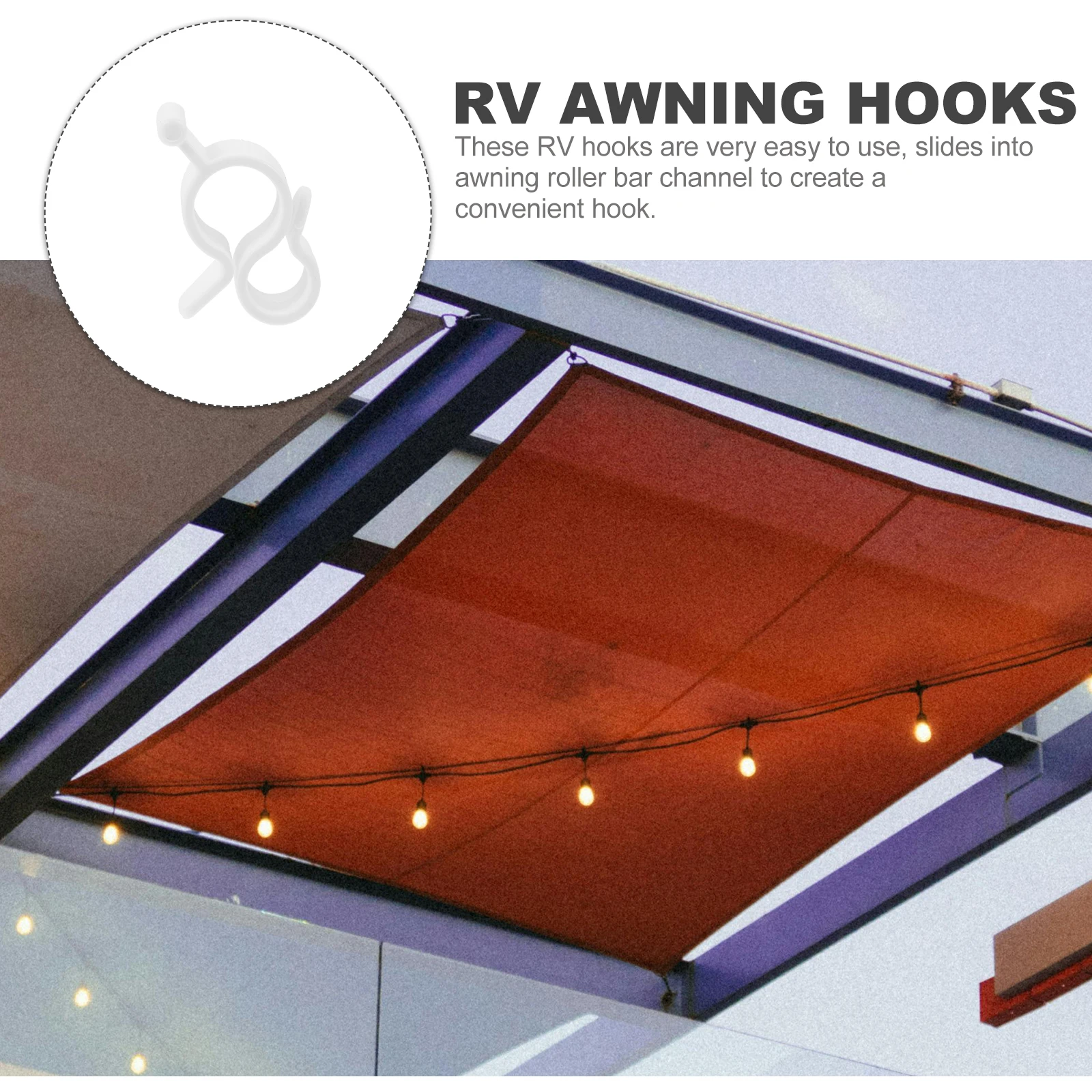 10 Pcs Rv Awnings Hooks Car Clothes Hook White Plastic Hanging Accessories For Travel Outdoor Camping Van Tent Camper
10 Pcs Rv Awnings Hooks Car Clothes Hook White Plastic Hanging Accessories For Travel Outdoor Camping Van Tent Camper