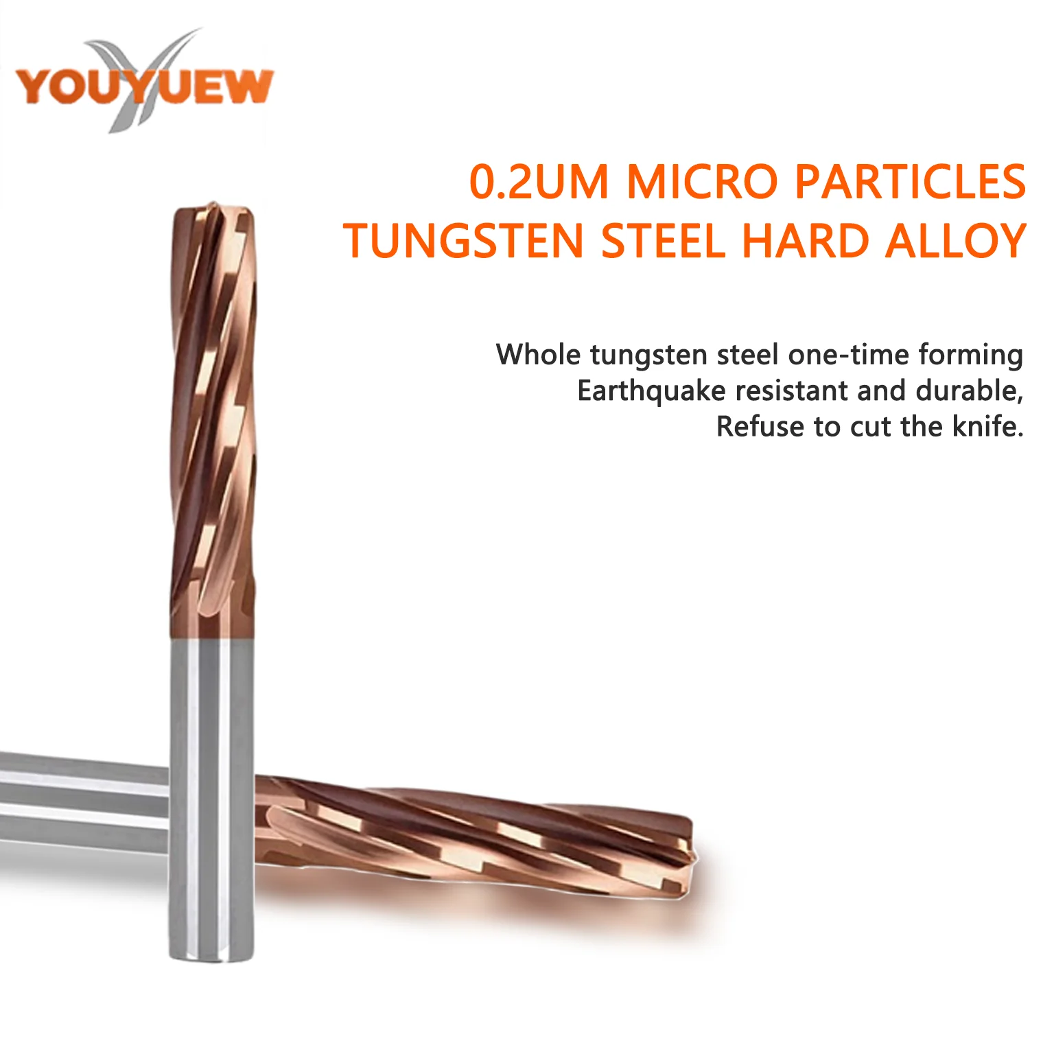 YOUYUEW HRC55 Tungsten Steel Spiral Dumpling Knife, Extended High Precision Spiral Hole Reamer, Non standard Machine Reamer
YOUYUEW HRC55 Tungsten Steel Spiral Dumpling Knife, Extended High Precision Spiral Hole Reamer, Non standard Machine Reamer