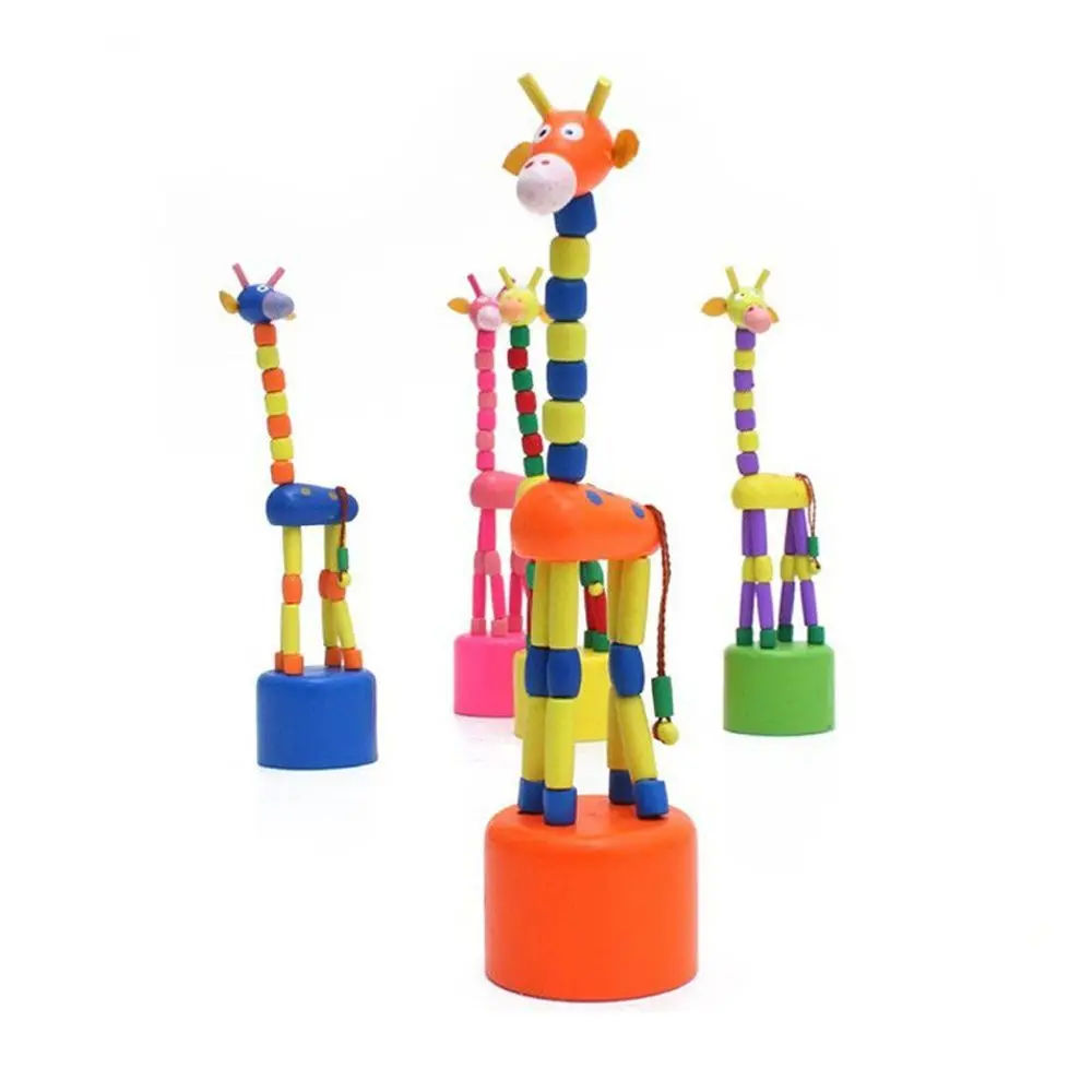 Early Push Puppet Toy Wooden Puzzles Decoration Toys Party Standing Cute Garden Animal Rocking Dancing Giraffe Toy Giraffe
Early Push Puppet Toy Wooden Puzzles Decoration Toys Party Standing Cute Garden Animal Rocking Dancing Giraffe Toy Giraffe