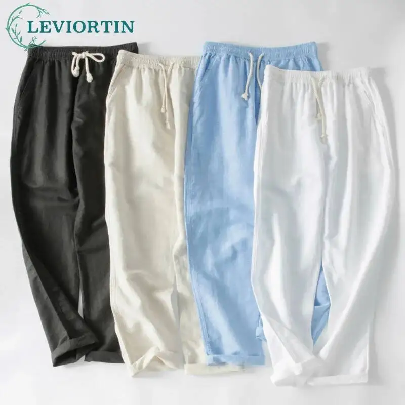 Men's Casual Cotton Linen Pants Sportwear Drawstring Jogging Trousers Elastic Waist Casual Fashion Beach Baggy Beachwear Pants
Men's Casual Cotton Linen Pants Sportwear Drawstring Jogging Trousers Elastic Waist Casual Fashion Beach Baggy Beachwear Pants