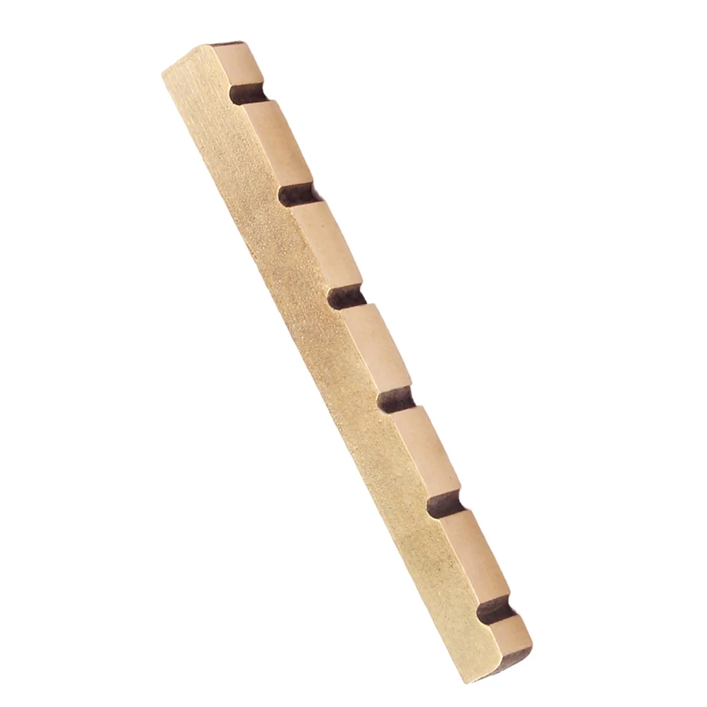 Brass Nuts Replacement Slotted Metal Instrument Accessories 6-String Electric Bass Parts Copper Nut Precise Rounded Slot Durable
Brass Nuts Replacement Slotted Metal Instrument Accessories 6-String Electric Bass Parts Copper Nut Precise Rounded Slot Durable