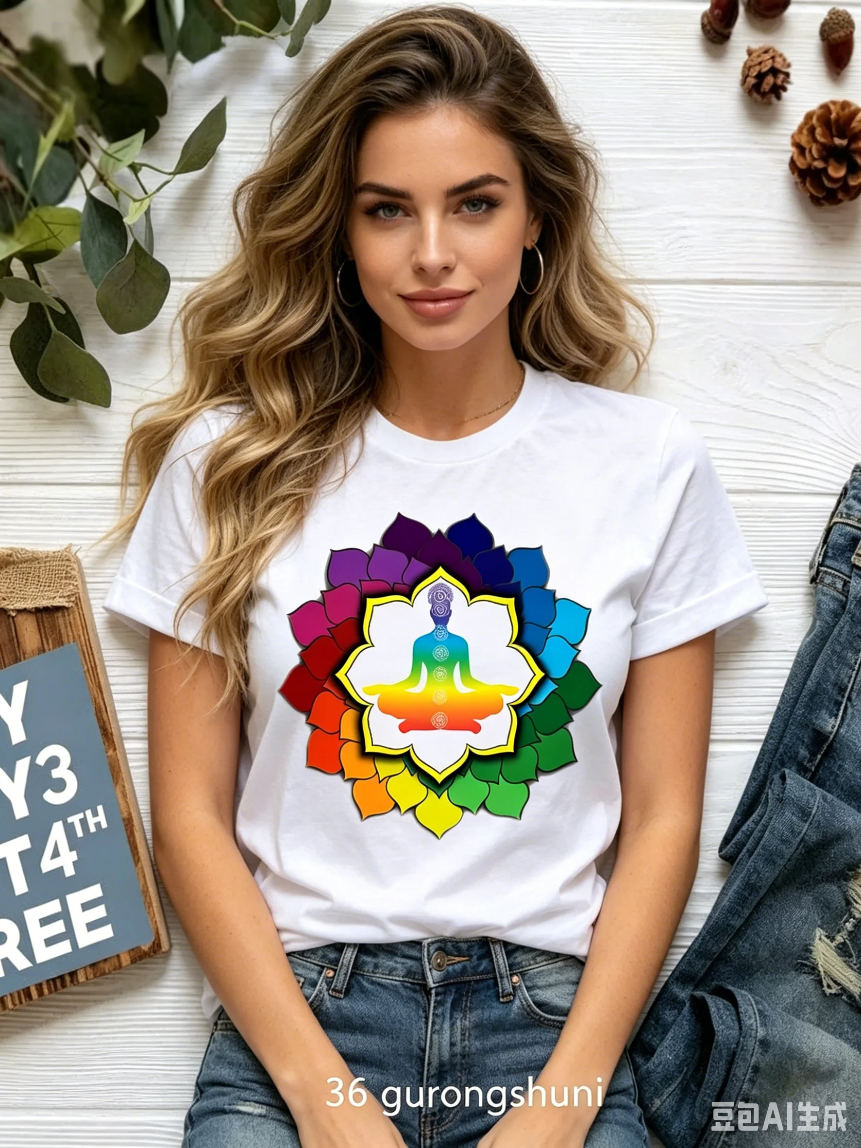Colorful Meditation Print T-Shirt for Girls Summer Aesthetic Harajuku Women's Graphic Top Polyester Fabric
Colorful Meditation Print T-Shirt for Girls Summer Aesthetic Harajuku Women's Graphic Top Polyester Fabric