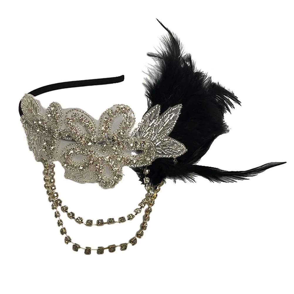 Headband Retro Black Flower Hairpiece Great Headwear Flapper Chain One Size Fits All Durability Reusable 1920s
Headband Retro Black Flower Hairpiece Great Headwear Flapper Chain One Size Fits All Durability Reusable 1920s