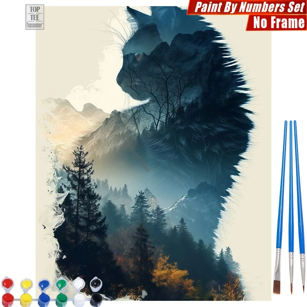 Cat silhouette mountains Paint By Numbers Set - Dreamy forest blended Canvas Wall Art Easter Gift For Mom
Cat silhouette mountains Paint By Numbers Set - Dreamy forest blended Canvas Wall Art Easter Gift For Mom