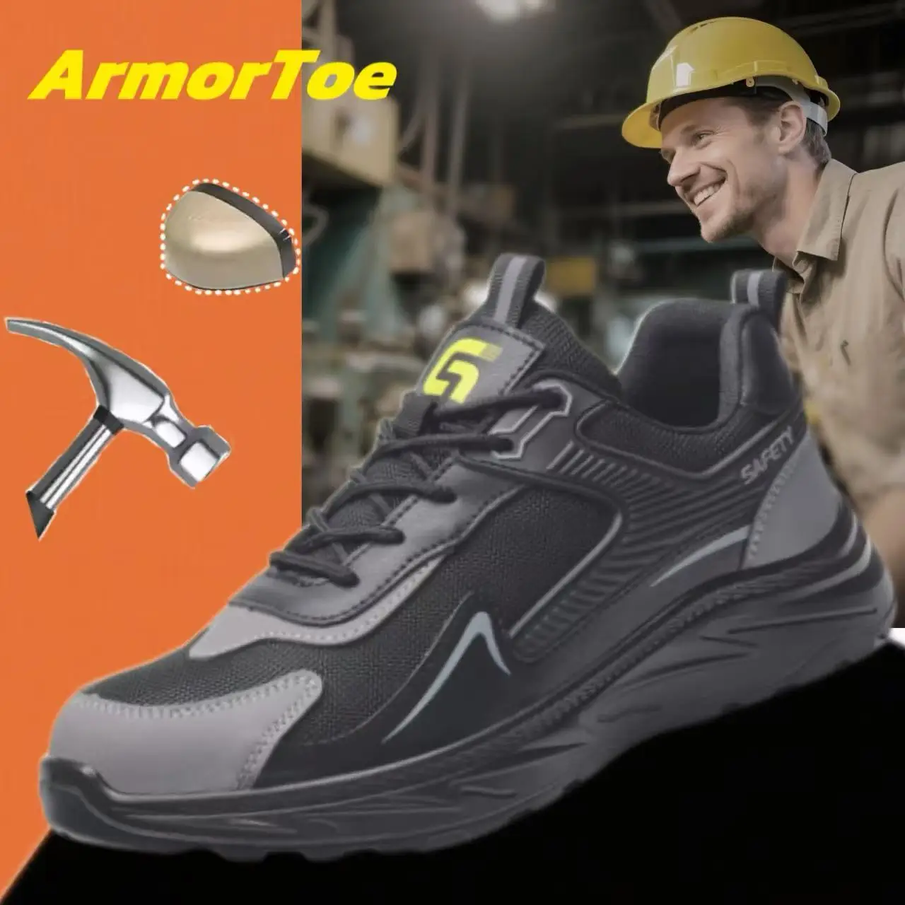 ArmorToe Four Seasons Section Steel Head Safety Shoes Anti-smash Anti-stabbing Work Shoes Wear-resistant Comfortable #Armor2572
ArmorToe Four Seasons Section Steel Head Safety Shoes Anti-smash Anti-stabbing Work Shoes Wear-resistant Comfortable #Armor2572