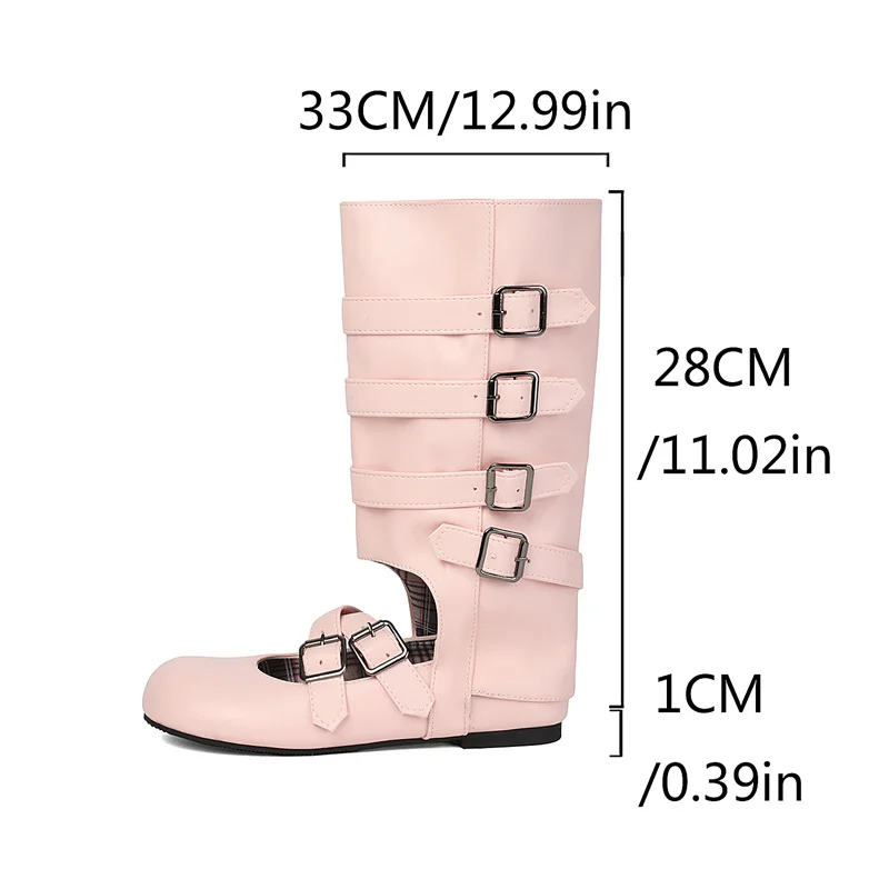 YMECHIC Gothic Lolita Ladies Black Buckle Strap Mid Calf Boots Hollow Out Mary Jane Flat Women Shoes Black Summer 2026
YMECHIC Gothic Lolita Ladies Black Buckle Strap Mid Calf Boots Hollow Out Mary Jane Flat Women Shoes Black Summer 2026