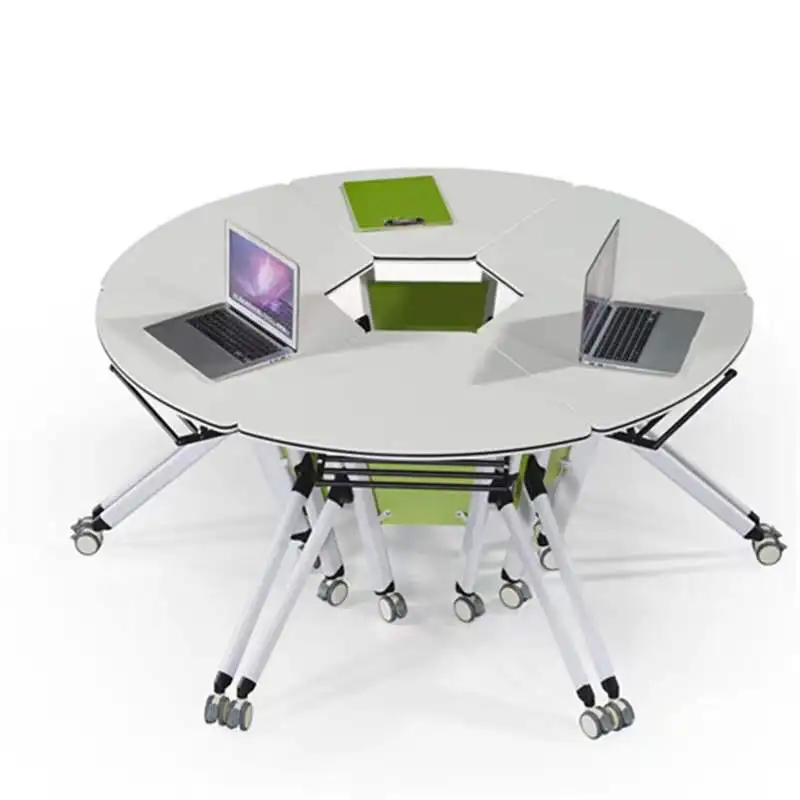 Folding training table and chair combination multi-functional mobile splicing hexagonal training table commercial folding
Folding training table and chair combination multi-functional mobile splicing hexagonal training table commercial folding