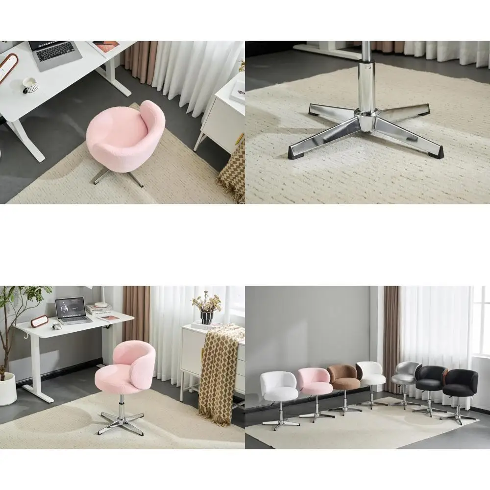 Compact Swivel Desk Chair, No Wheels, Ergonomic Low-Back Support, Vanity Nail Tech Computer Stool for Women, Kids, Height Adjust
Compact Swivel Desk Chair, No Wheels, Ergonomic Low-Back Support, Vanity Nail Tech Computer Stool for Women, Kids, Height Adjust