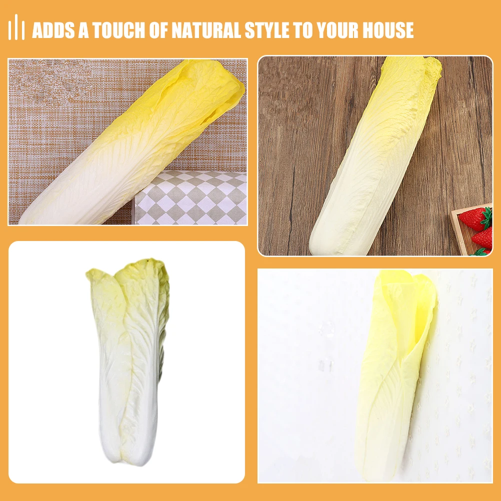 Simulated Chinese Cabbage Artificial Vegetables PU Material Realistic Color Decor Lifelike Model for Home Restaurant Photography
Simulated Chinese Cabbage Artificial Vegetables PU Material Realistic Color Decor Lifelike Model for Home Restaurant Photography