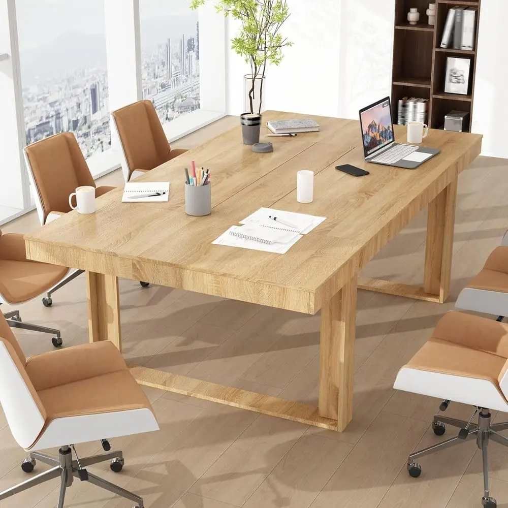 Просторий офисный стол 86.6 для руководителей, элегантный современный прямоугольный конференц-стол, отделка из натурального дерева для встреч и работы
Просторий офисный стол 86.6 для руководителей, элегантный современный прямоугольный конференц-стол, отделка из натурального дерева для встреч и работы