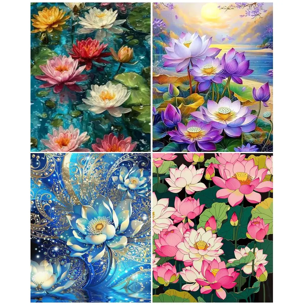 GATYZTORY Painting By Numbers lotus On Canvas To Paint Hand Painting Arts Crafts Diy Crafts Flower Bedroom Decoration Pictures
GATYZTORY Painting By Numbers lotus On Canvas To Paint Hand Painting Arts Crafts Diy Crafts Flower Bedroom Decoration Pictures
