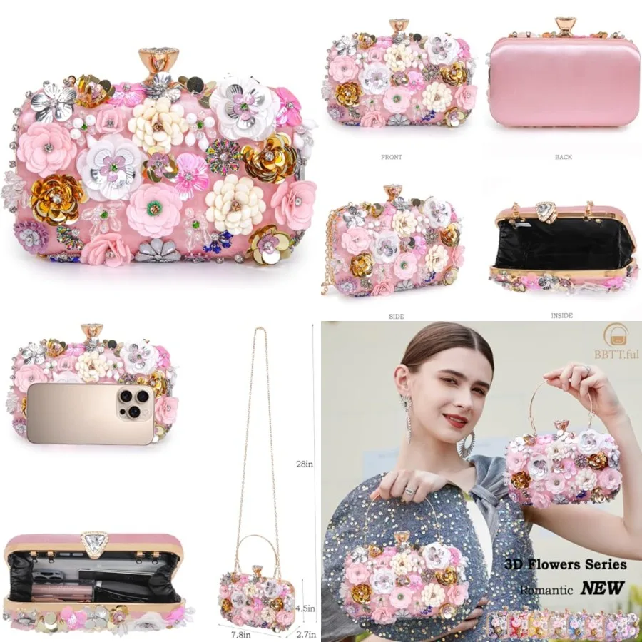 Women Clutches Flower Evening Handbag Chain Strap Shoulder Bag handbag Wedding bag purse
Women Clutches Flower Evening Handbag Chain Strap Shoulder Bag handbag Wedding bag purse