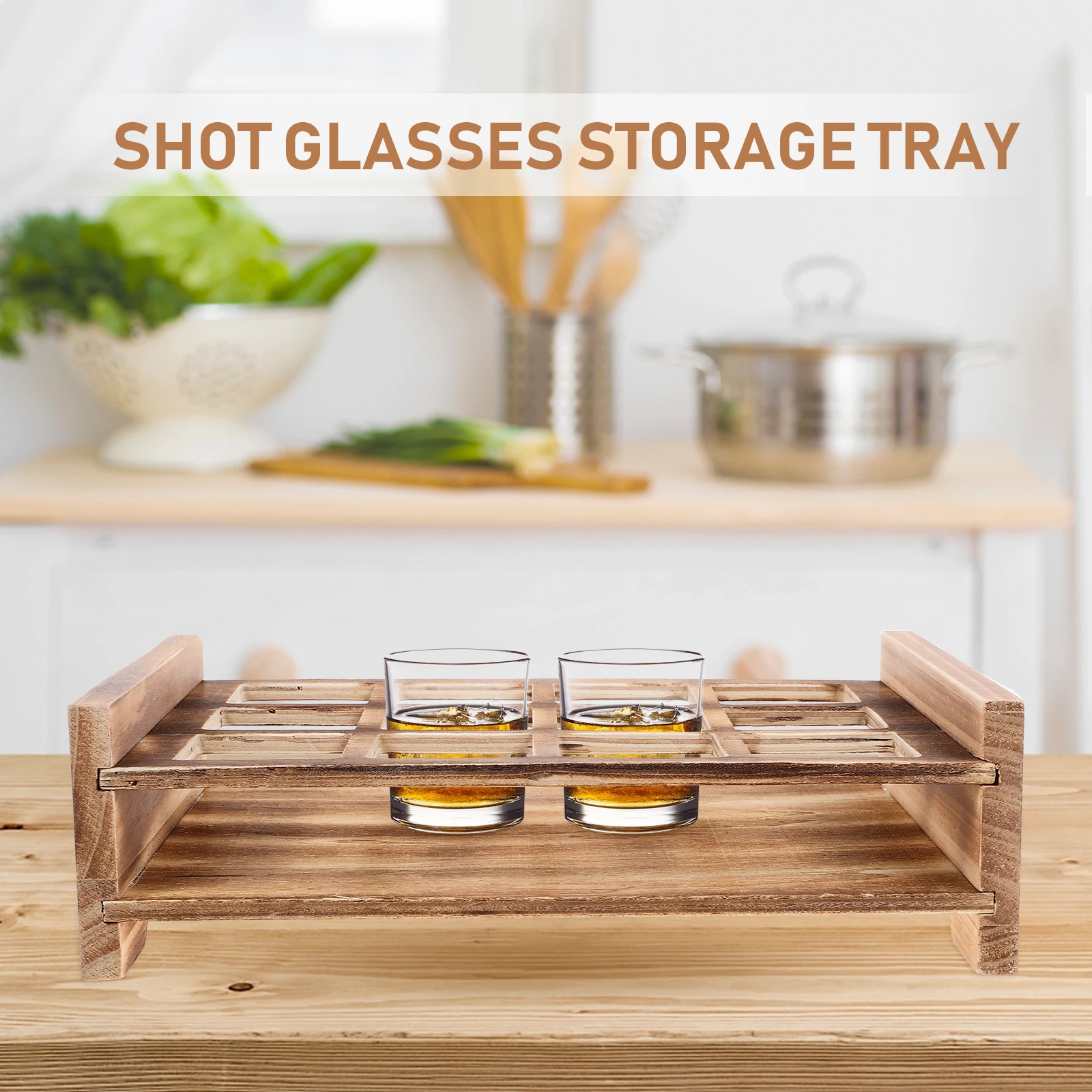 Wooden Glass Tray Shot Glasses Holder Whiskey Cup ganizing Tray Liquor Glass Storage Party Cup Board Teacup Beverage Holder
Wooden Glass Tray Shot Glasses Holder Whiskey Cup ganizing Tray Liquor Glass Storage Party Cup Board Teacup Beverage Holder