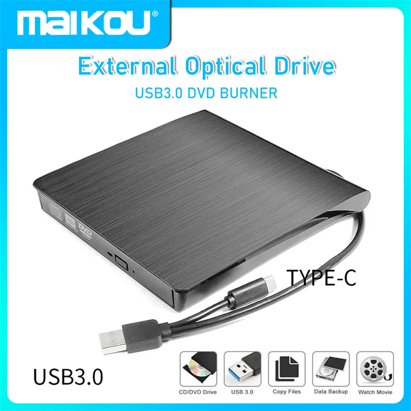 TYPE-C external optical drive USB3.0 dual interface laptop external DVD mobile optical drive
TYPE-C external optical drive USB3.0 dual interface laptop external DVD mobile optical drive