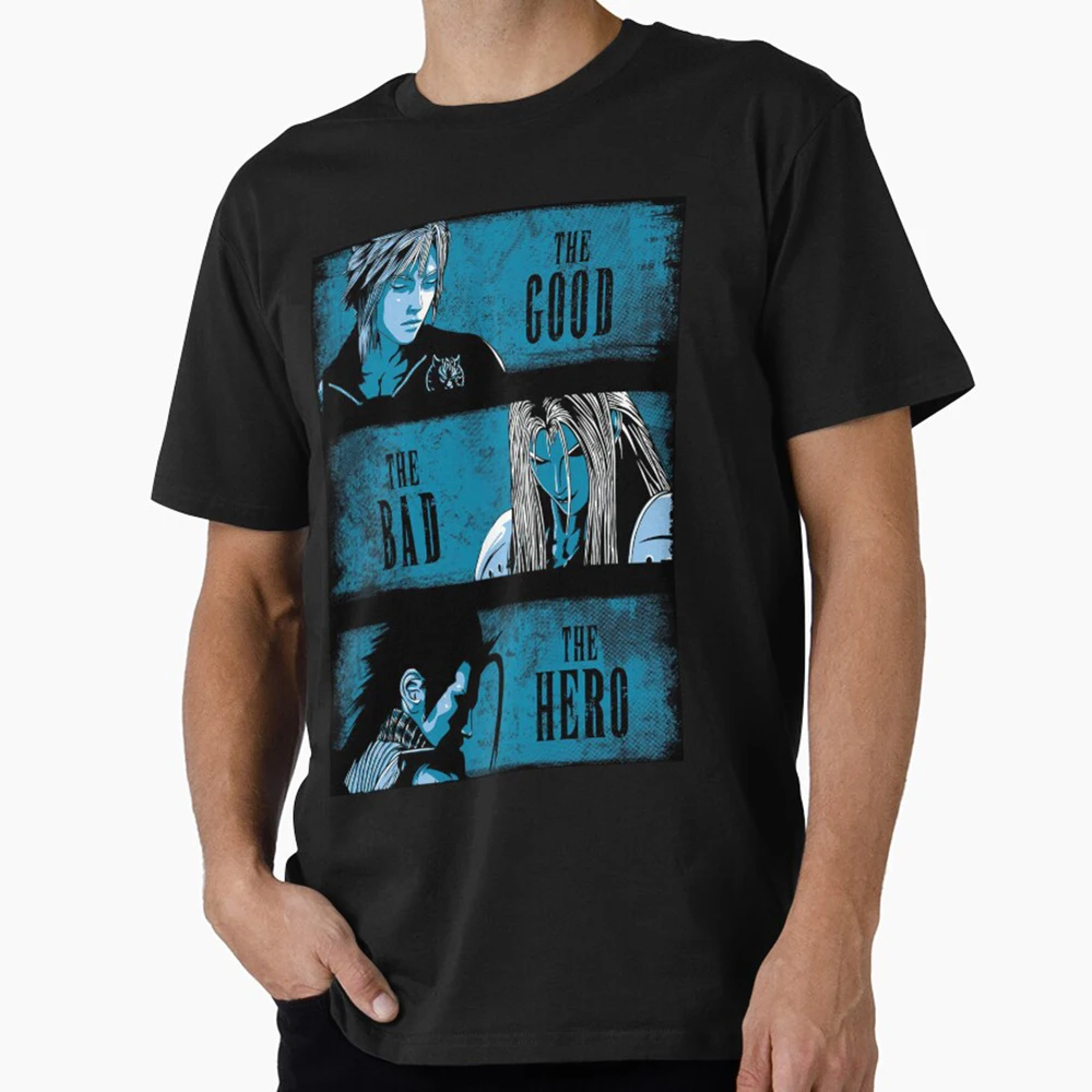 The Good The Bad The Hero Final Fantasy Gift t shirt for RGP gamer 100% cotton Short Sleeve Graphic Clothes All size tops S-6XL
The Good The Bad The Hero Final Fantasy Gift t shirt for RGP gamer 100% cotton Short Sleeve Graphic Clothes All size tops S-6XL