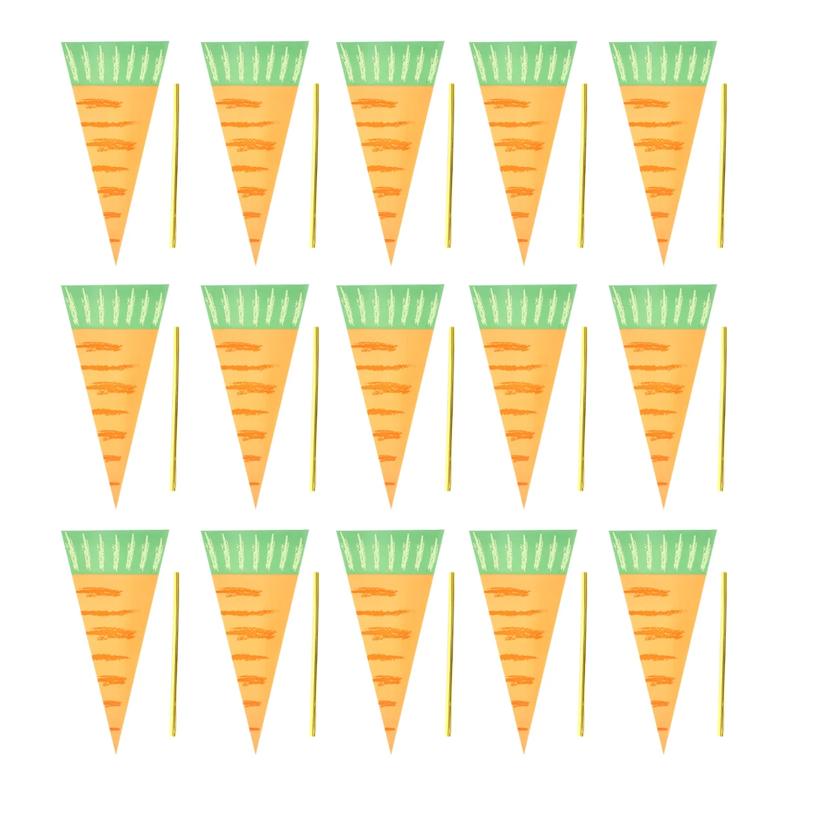 150 Pcs y Packing Bag Plastic Cone Bags Carrot Cone Shaped Storage Triangle Treat Gift Bags Plastic Kitchen Bar Supplies
150 Pcs y Packing Bag Plastic Cone Bags Carrot Cone Shaped Storage Triangle Treat Gift Bags Plastic Kitchen Bar Supplies