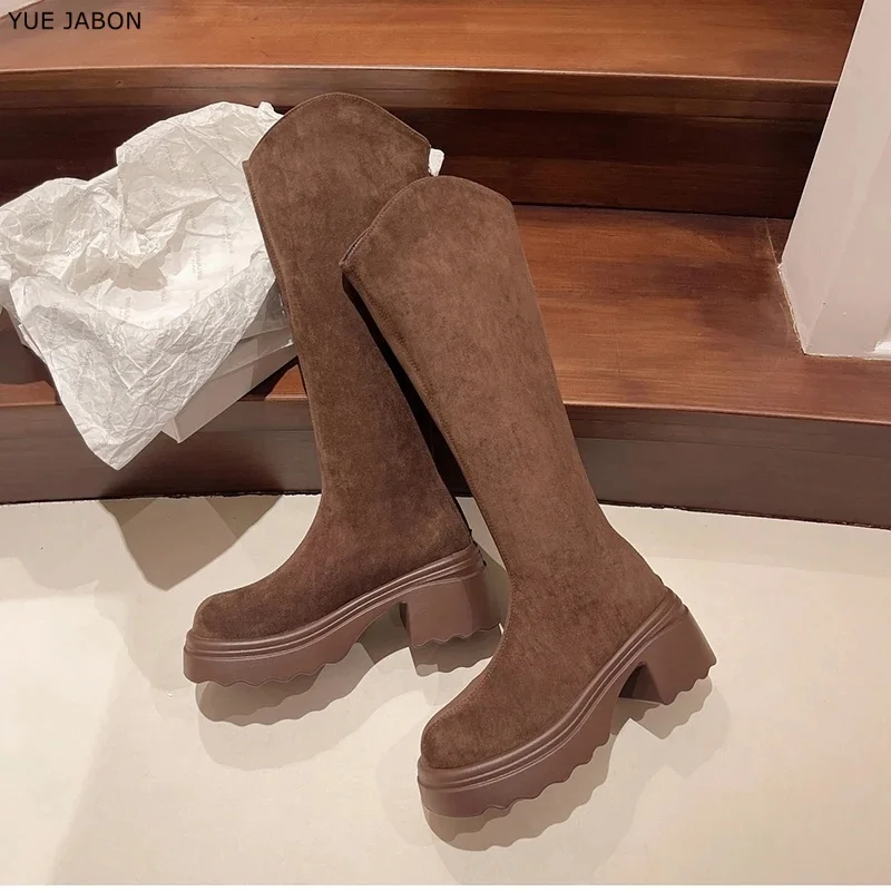 New Brown Vintage Women Stretch Slim High Boots Fashion Back Zippers Shoes Autumn Winter Thick Heel Ladies Knight Long Booties
New Brown Vintage Women Stretch Slim High Boots Fashion Back Zippers Shoes Autumn Winter Thick Heel Ladies Knight Long Booties
