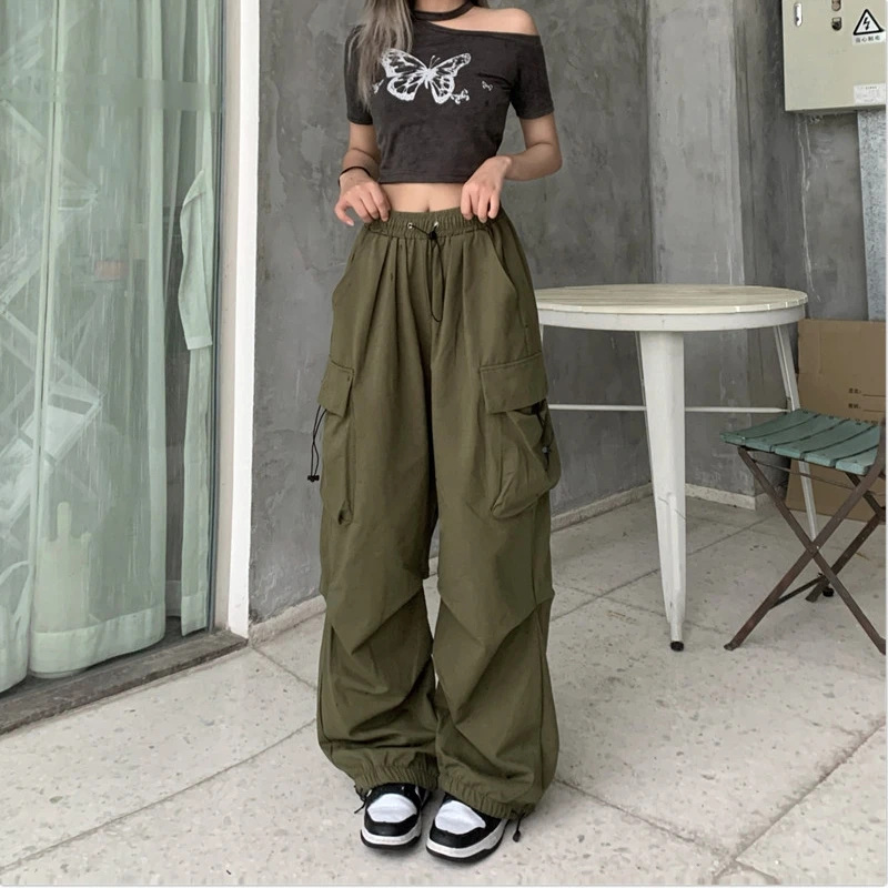 Cargo Pants Women Spring Summer Straight Loose Wide Leg Baggy Pants Fashion Pocket Casual Trousers Jogging
Cargo Pants Women Spring Summer Straight Loose Wide Leg Baggy Pants Fashion Pocket Casual Trousers Jogging