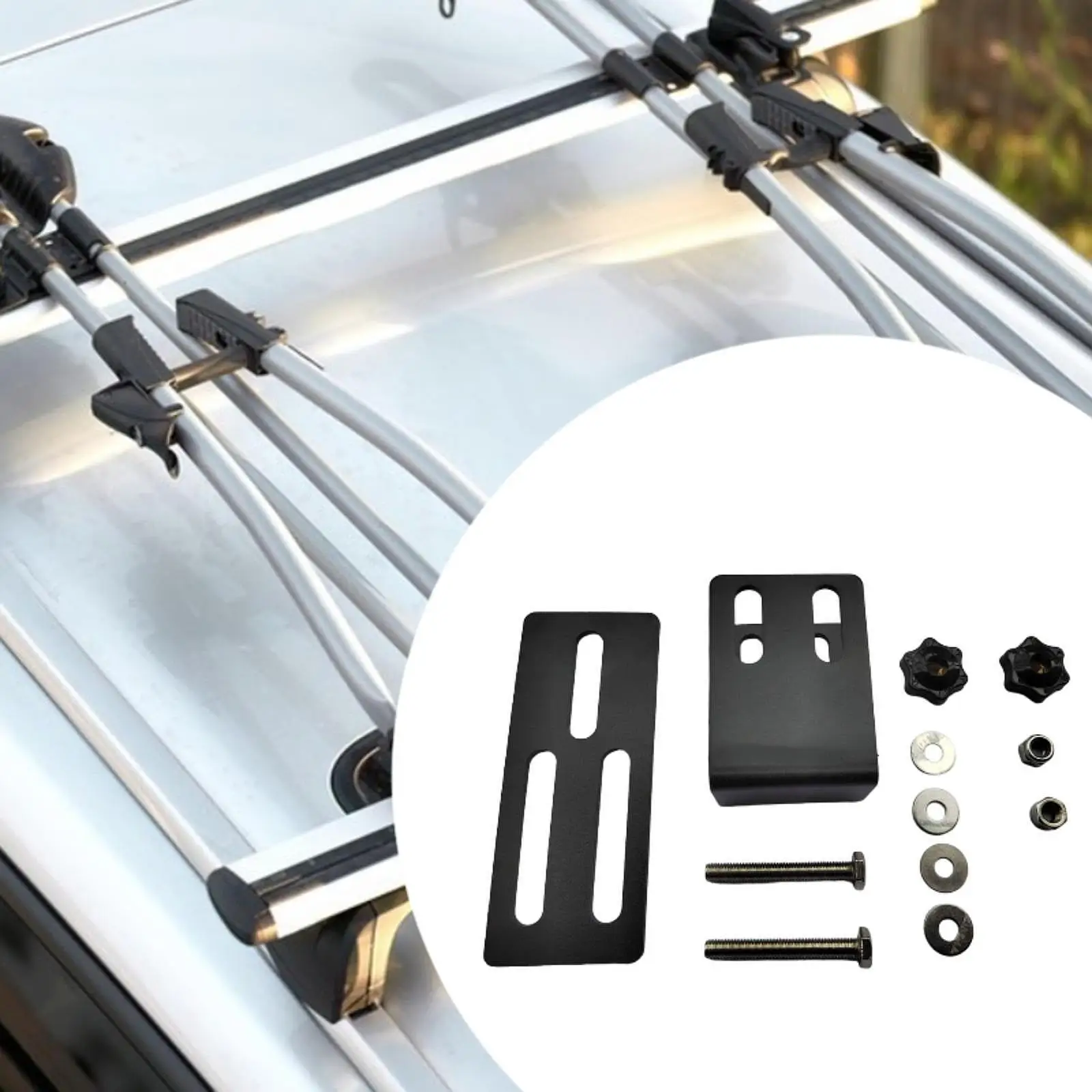 2 Pieces Generic Car Roof Rack Mounting Brackets Universal Sturdy Metal Roof Rack Clamps for Automobile Auto Truck SUV 
2 Pieces Generic Car Roof Rack Mounting Brackets Universal Sturdy Metal Roof Rack Clamps for Automobile Auto Truck SUV