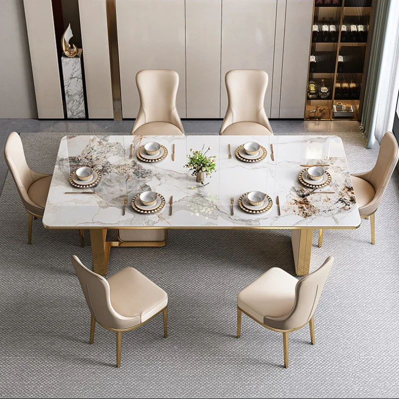 Italian Light Luxury Dining Table Home Modern Organiser Design Center Dinning Table Restaurant Big Mesas De Comedor Funiture
Italian Light Luxury Dining Table Home Modern Organiser Design Center Dinning Table Restaurant Big Mesas De Comedor Funiture