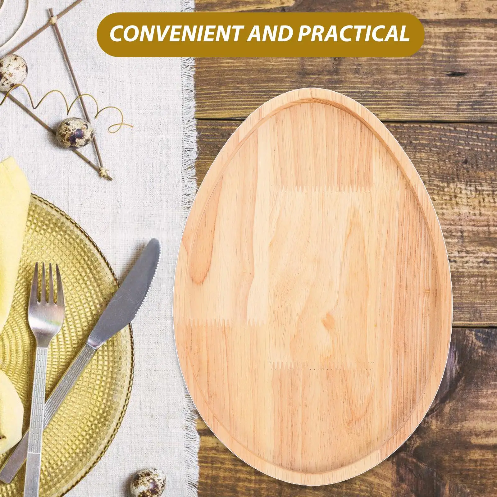 Easter Wooden Pallet Egg Shaped Platter Eggs Serve Tray Spring Salad Dish Easter Appetizer Plates for Party Display Kitchen Use
Easter Wooden Pallet Egg Shaped Platter Eggs Serve Tray Spring Salad Dish Easter Appetizer Plates for Party Display Kitchen Use