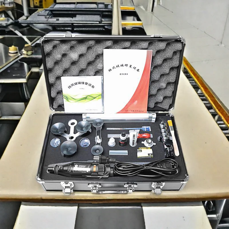 Car front windshield repair kit car glass crack repair professional accessories toolbox, stainless steel vacuum injection pump
Car front windshield repair kit car glass crack repair professional accessories toolbox, stainless steel vacuum injection pump
