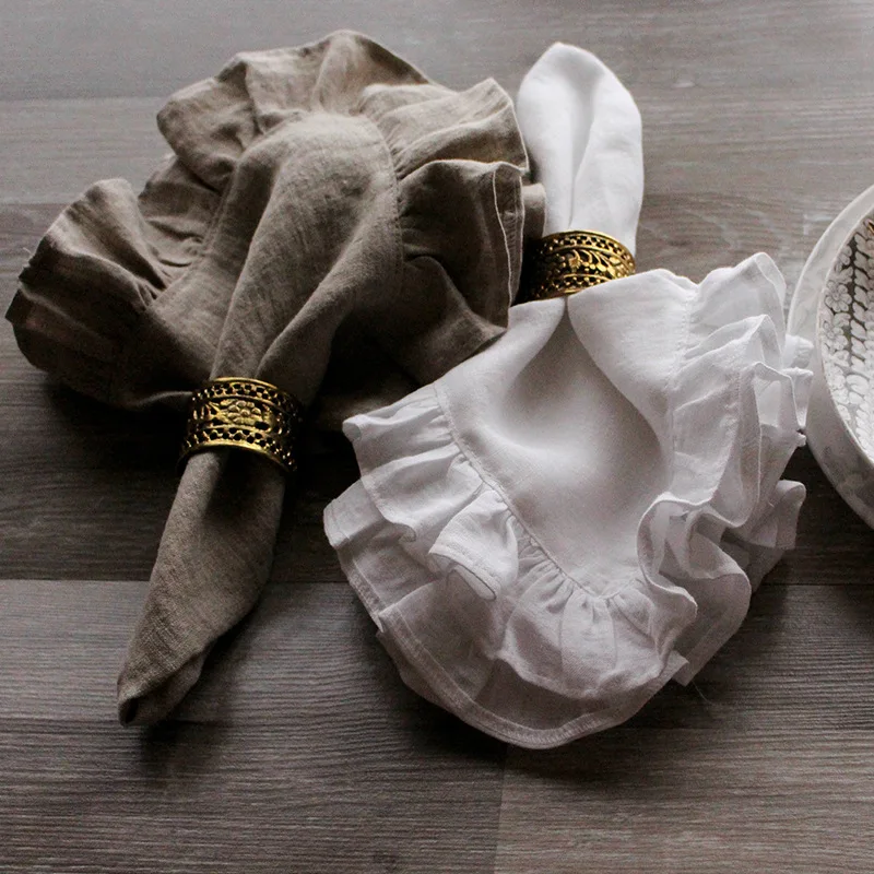 4PCS 30X45CM Cloth Napkins 100%Linen Napkins Soft Solid Color Flounce Placemats Wedding Decoration Restaurant Supplies Serviette
4PCS 30X45CM Cloth Napkins 100%Linen Napkins Soft Solid Color Flounce Placemats Wedding Decoration Restaurant Supplies Serviette