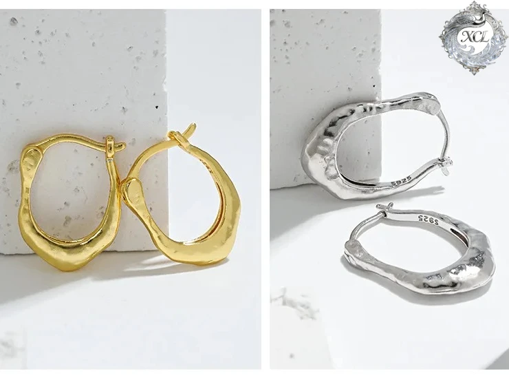 Серьги XCL S925 из стерлингового серебра U-образной формы с неровной поверхностью, нишевые, минималистичные, универсальные, модные украшения для женщин
Серьги XCL S925 из стерлингового серебра U-образной формы с неровной поверхностью, нишевые, минималистичные, универсальные, модные украшения для женщин