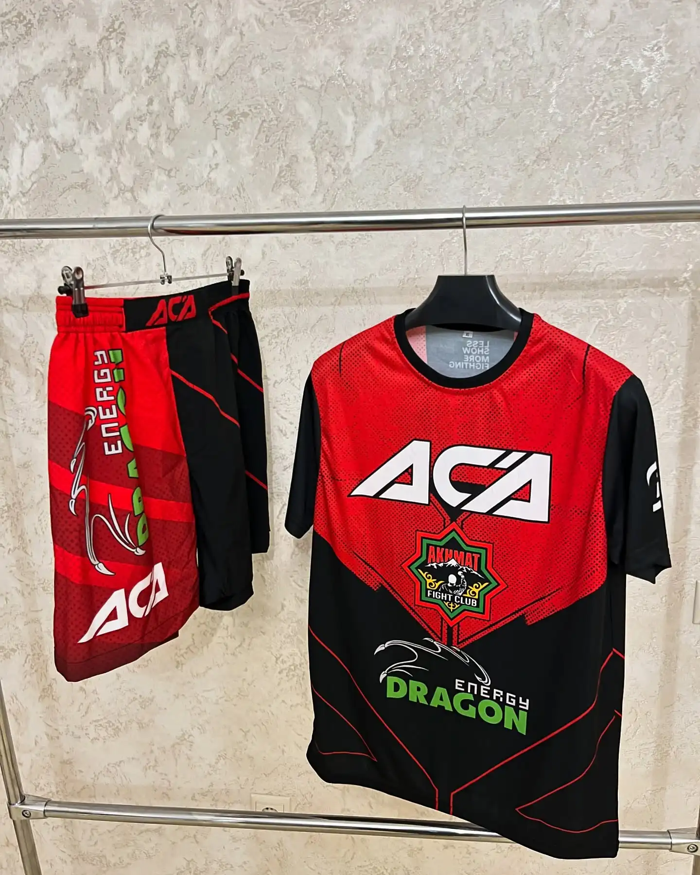 Men's ACA MMA Training 2PCS Set Quick Dry T-shirt + Shorts Dragon Energy Combat Sportswear for Gym & Grappling Family Matching
Men's ACA MMA Training 2PCS Set Quick Dry T-shirt + Shorts Dragon Energy Combat Sportswear for Gym & Grappling Family Matching