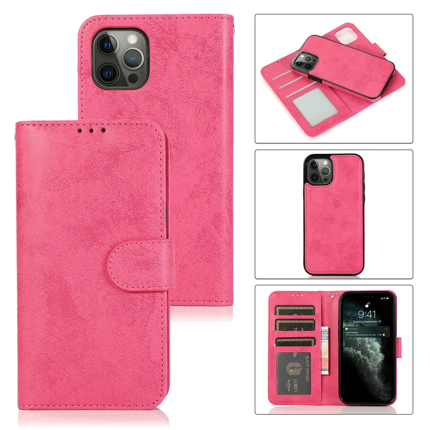Retro Flip Leather Case For iPhone 14 Pro Max Luxury Wallet with Multiple Card Holder Slots Shockproof Cover for iPhone 14 Max
Retro Flip Leather Case For iPhone 14 Pro Max Luxury Wallet with Multiple Card Holder Slots Shockproof Cover for iPhone 14 Max