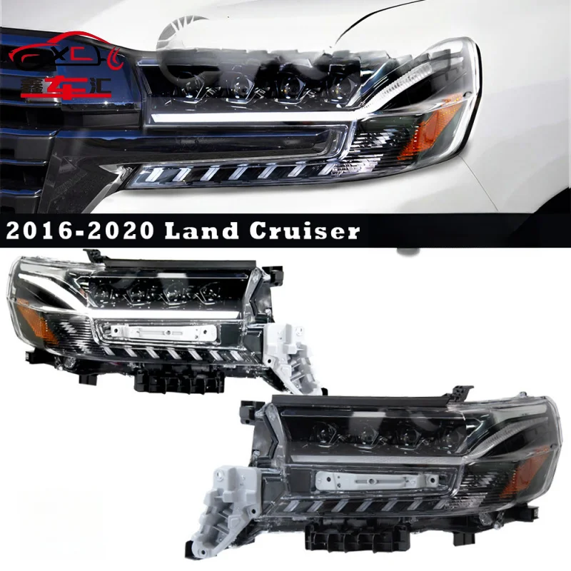 XCH For 2016-2021 Toyota Land Cruiser headlight assembly, four-lens modification,LED daytime running lights
XCH For 2016-2021 Toyota Land Cruiser headlight assembly, four-lens modification,LED daytime running lights