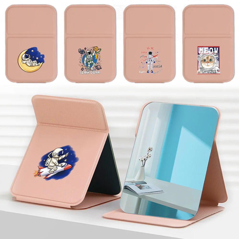 Portable Pu Makeup Mirror Handheld Cosmetic Mirror Folding Suitable For Travel And Family Use Astronaut Pattern
Portable Pu Makeup Mirror Handheld Cosmetic Mirror Folding Suitable For Travel And Family Use Astronaut Pattern