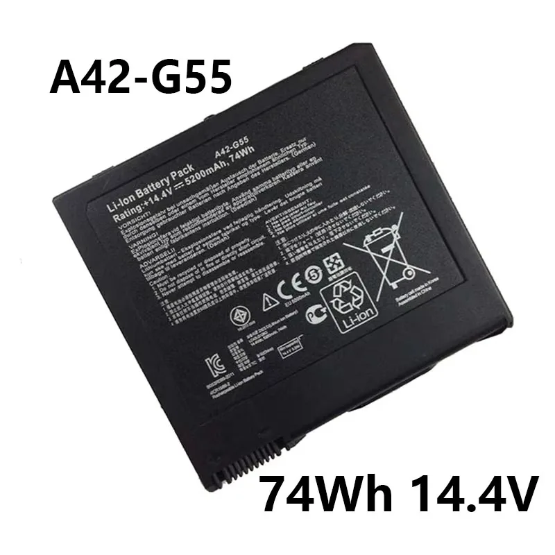 A42-G55 14,4 В, 74 Втч, 5200 мАч, аккумулятор для ноутбука ASUS G55 G55V G55VM G55VW Series
A42-G55 14,4 В, 74 Втч, 5200 мАч, аккумулятор для ноутбука ASUS G55 G55V G55VM G55VW Series