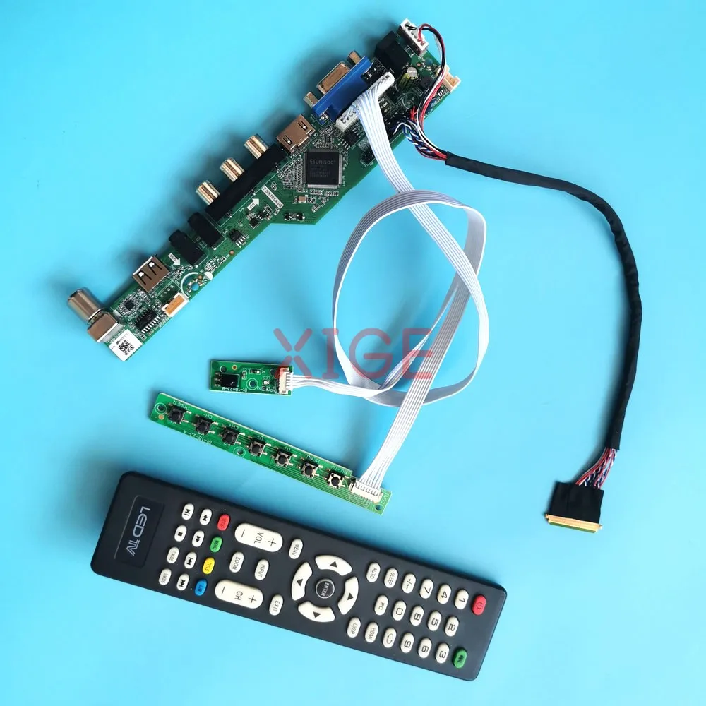 For B156XTN02.0/2.1/2.2/2.3/2.4 Driver Controller Board HDMI+VGA+AV+USB 15.6" Laptop Panel Analog TV 1366x768 40Pin LVDS Kit DIY
For B156XTN02.0/2.1/2.2/2.3/2.4 Driver Controller Board HDMI+VGA+AV+USB 15.6" Laptop Panel Analog TV 1366x768 40Pin LVDS Kit DIY