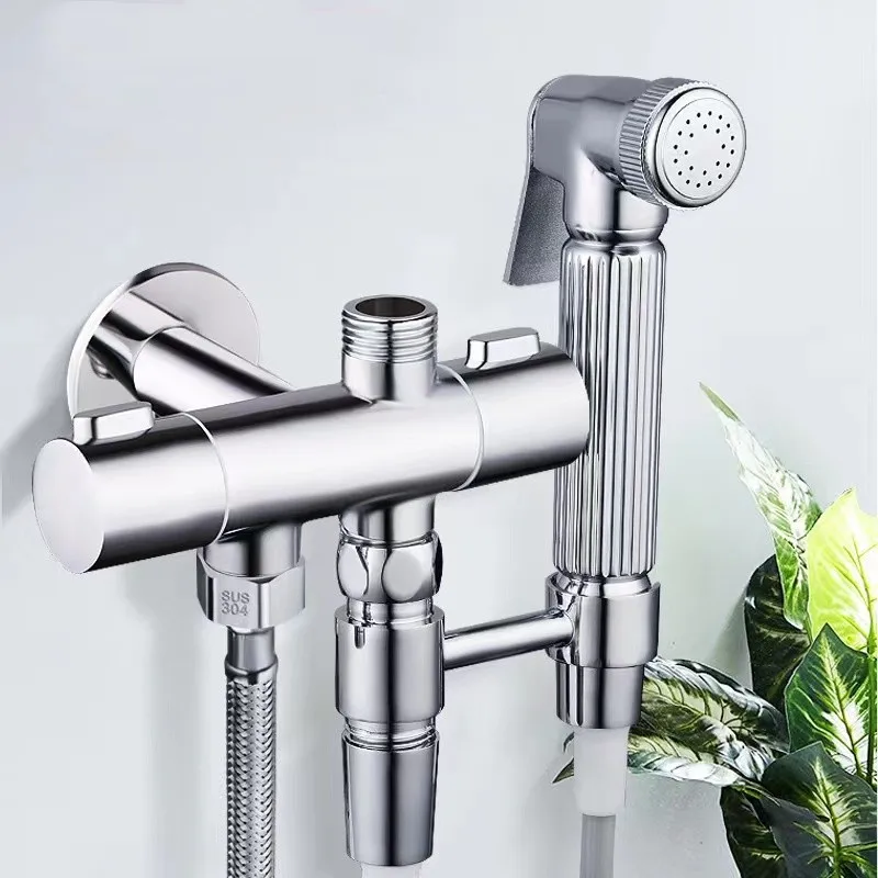 All Copper Bidet Spray Gun Set with One in Two out Three-way up down Dual Control Switch Water Distributor Triangle Valve Faucet
All Copper Bidet Spray Gun Set with One in Two out Three-way up down Dual Control Switch Water Distributor Triangle Valve Faucet