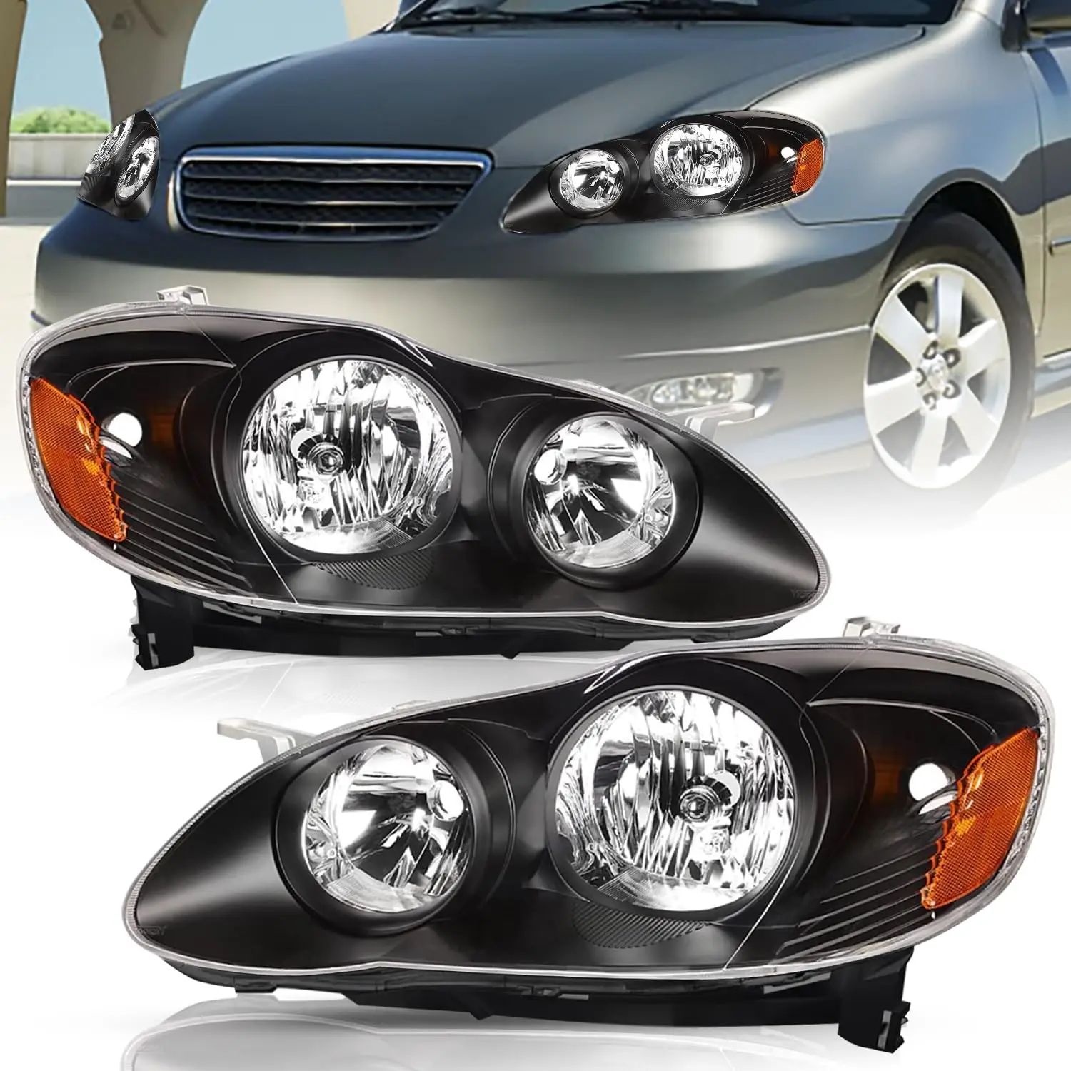 Headlight Assembly Replacement for Toyota Corolla 2003 2004 2005 2006 2007 2008 Headlamps Replacement Passenger and Driver Side,
Headlight Assembly Replacement for Toyota Corolla 2003 2004 2005 2006 2007 2008 Headlamps Replacement Passenger and Driver Side,