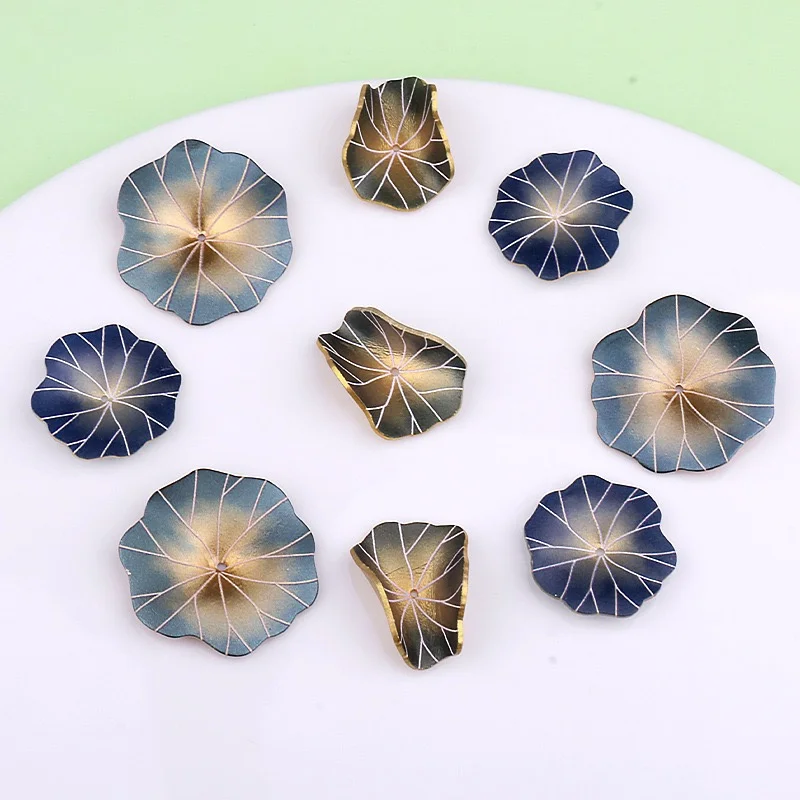 Wholesale 50pcs/lot color print cartoon Lotus leaf shape acrylic handmade leaves beads diy jewelry garment hair accessory
Wholesale 50pcs/lot color print cartoon Lotus leaf shape acrylic handmade leaves beads diy jewelry garment hair accessory