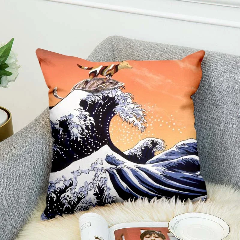 Japanese Famous Paintings The Great Wave High Grade Decorative Pillow Case Car Home Sofa Cushion Cover 3D Digital Print style-1
Japanese Famous Paintings The Great Wave High Grade Decorative Pillow Case Car Home Sofa Cushion Cover 3D Digital Print style-1
