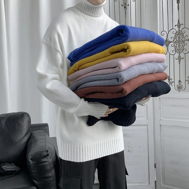 Solid Color Long Sleeve High Neck Warm Sweater/ High Quality Men's Autumn Winter Relaxed Casual Fit Knitted Sweater Pullover
Solid Color Long Sleeve High Neck Warm Sweater/ High Quality Men's Autumn Winter Relaxed Casual Fit Knitted Sweater Pullover