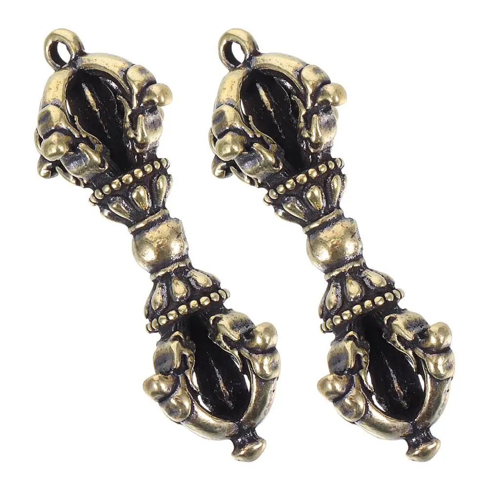 2pcs Vajra Pendant Retro Tibetan Locket Brass Durable Keychain Necklace Charm Cultural Spiritual Faith Jewelry Accessories
2pcs Vajra Pendant Retro Tibetan Locket Brass Durable Keychain Necklace Charm Cultural Spiritual Faith Jewelry Accessories