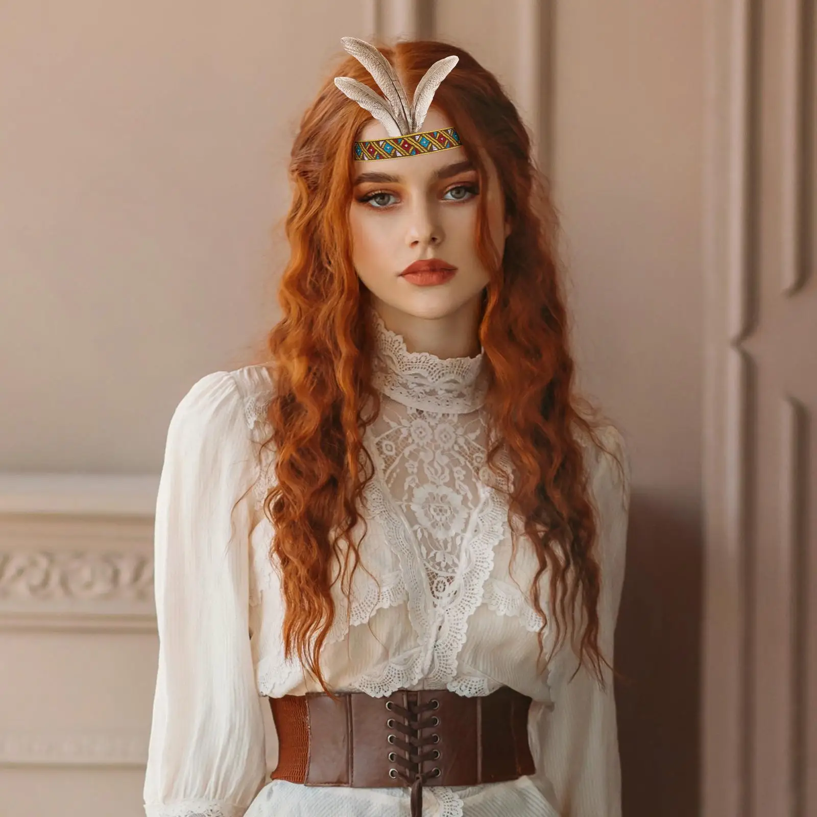 feathered Headband vintage feathered Headpiece Stage Perform Costume Adjustable Headwear Festival Hairdress Party Hair Accessory
feathered Headband vintage feathered Headpiece Stage Perform Costume Adjustable Headwear Festival Hairdress Party Hair Accessory