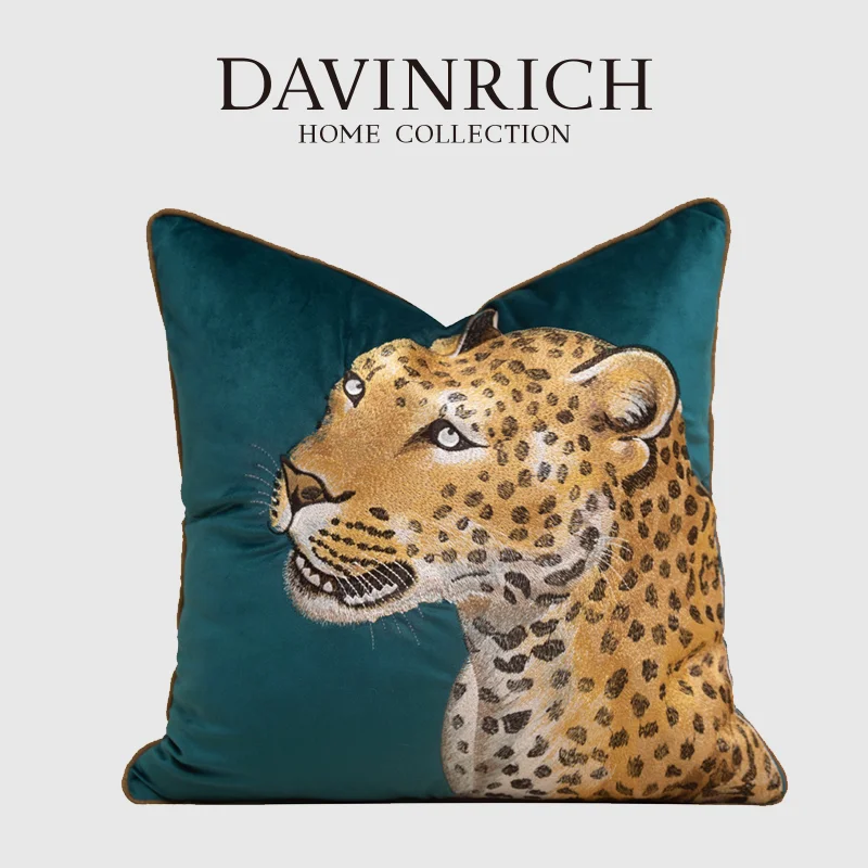 DAVINRICH Leopard Cheetah Decorative Pillow Cover Dark Teal Velvet Adorned Cushion Case Add Some Bold Energy To Your Home Decor
DAVINRICH Leopard Cheetah Decorative Pillow Cover Dark Teal Velvet Adorned Cushion Case Add Some Bold Energy To Your Home Decor