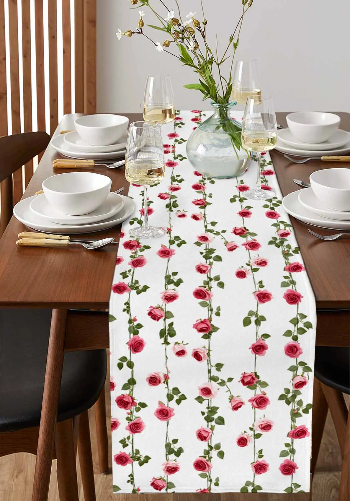 Spring Red Rose Blossoms Leaf Table Runners Coffee Tablecloth Wedding Decoration Modern Home Party Table Mats
Spring Red Rose Blossoms Leaf Table Runners Coffee Tablecloth Wedding Decoration Modern Home Party Table Mats