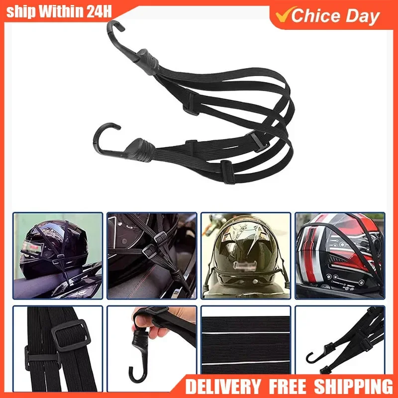 Helmet Strap Motorcycle Elastic Rope Motorcycle Helmet Strap Luggage Fixing Net Electric Vehicle Rear Seat Straps